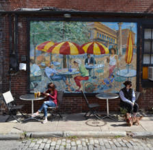 Cafe close to Magic Gardens