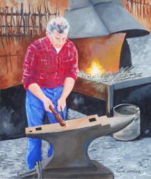 Oil on canvas, 30 x 40cm, Given to Bill