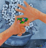 It's a frame up! Oil on board. 30 x 30cm