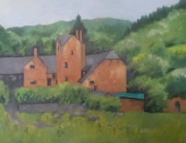 Combe Sydenham. Oil on Canvas. 40 x 30cm